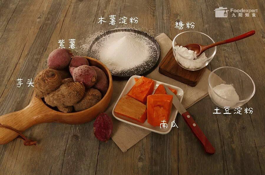 按照图片中准备好食材