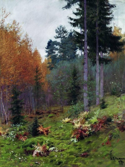 In the woods in autumn. 1894