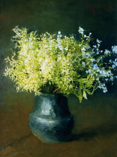 Forest violets and forget-me. 1889