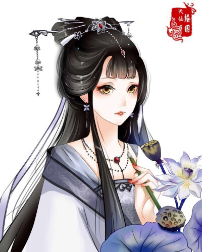 仙鹤，无疑是高雅纯净的象征。而一位如仙鹤般高贵的女子也拥有别样的韵味和芬芳吧
出处再图上