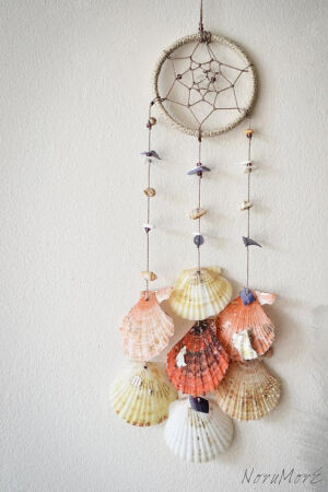 Saved from etsy.com
shell dream catcher... Cute for my future beach themed powder room :)