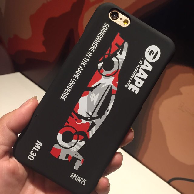 代购 i6手机壳潮男Aape大牌pg6手机外壳苹果六iphone6保护壳plus手机套