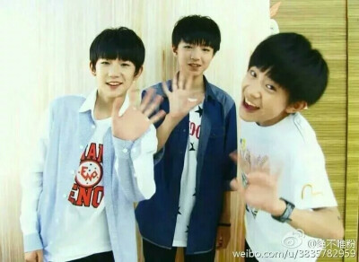 最美不过三人同框