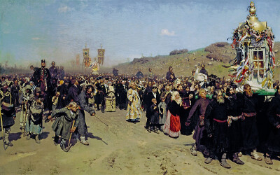 Religious Procession in Kursk Province. 1880-1883