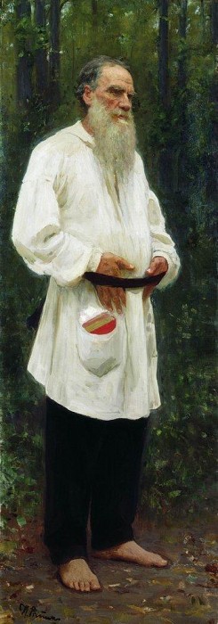 LA Tolstoy barefoot. 1901