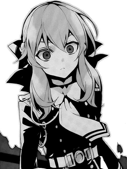 终结的炽天使柊篠娅黑白线稿