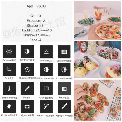 #淤牙分享#vsco调色教程 vsco教程 vsco调色 食物调色