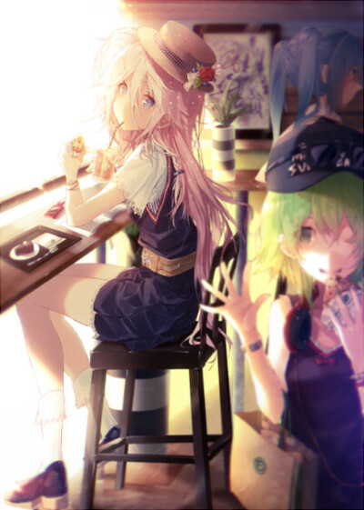 ［ぼーかろいどごはん２］
『VOCALOID』
〈初音ミク gumi IA〉
画师：白井
pixiv：id=28958589
►VOCALOID1000users入り
———————————————————
【禁止二次加工、商业利用】