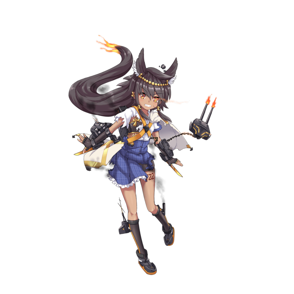 战舰少女j级黑背豺大破