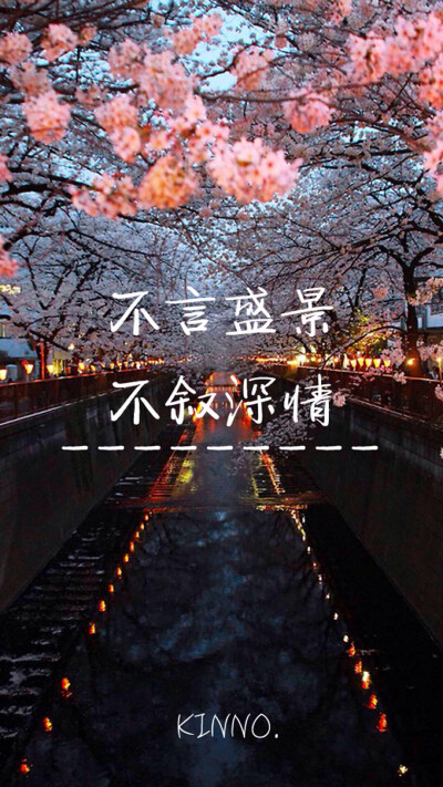 不言盛景，不叙深情