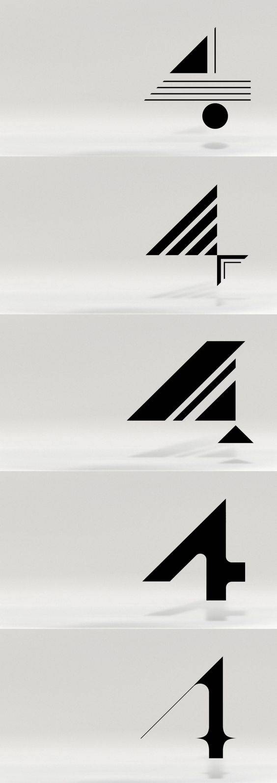  数字「4」创意设