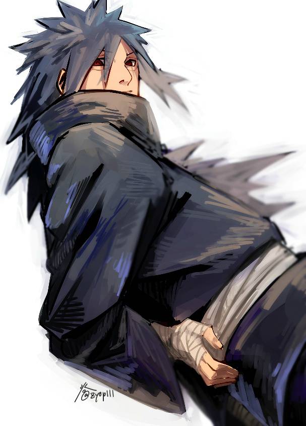 火影忍者 宇智波斑 图源微博@漫能