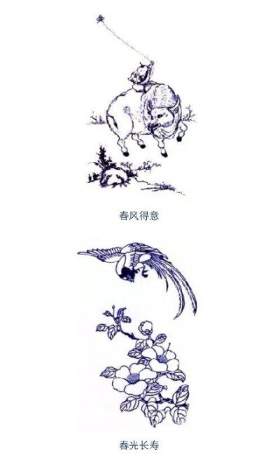 【 常见的中国青花图案 及其寓意… 】