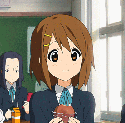 轻音少女 原版名称 けいおん！ K-ON！ 动漫 动画 少女 二次元 人物 可爱 京阿尼 萌 萌妹 卡哇伊 gif 动态图