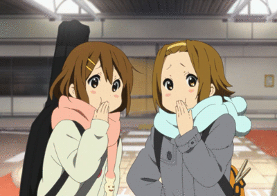 轻音少女 原版名称 けいおん！ K-ON！ 动漫 动画 少女 二次元 人物 可爱 京阿尼 萌 萌妹 卡哇伊 gif 动态图
