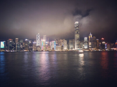 #香港#最喜欢不过的是维多利亚港的夜景。