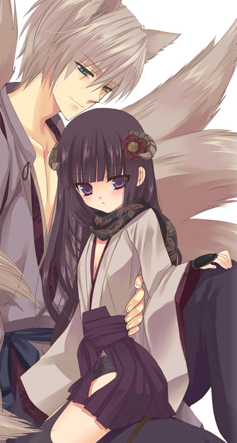 动漫 手机壁纸 插画 妖狐仆ss