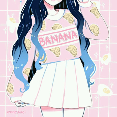 半身卡通头像 女头