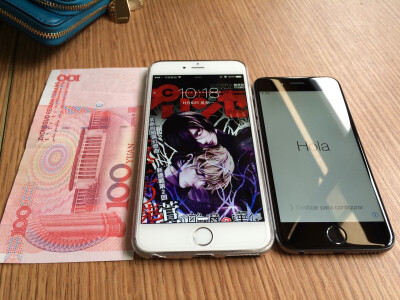 iPhone6Plus和iPhone6，当时很开心。。