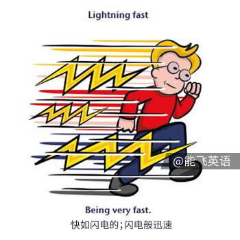 【English Idioms: The Weather 关于天气的英语习语】lightning fast 快如闪电的、闪电般迅速