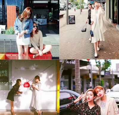 我和闺密的旅游环拍 喜欢点赞 