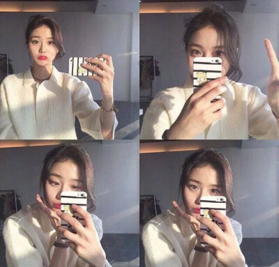 自拍小技巧 四连拍 喜欢点赞