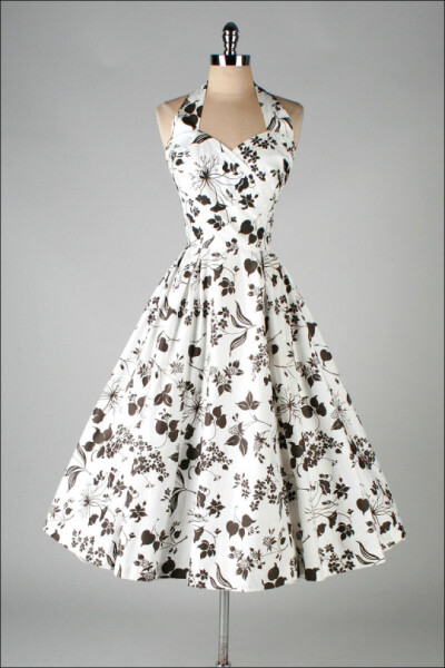 Printed Cotton Halter Dress, ca. 1950s
Jerry Gilden
via Mill Street Vintage