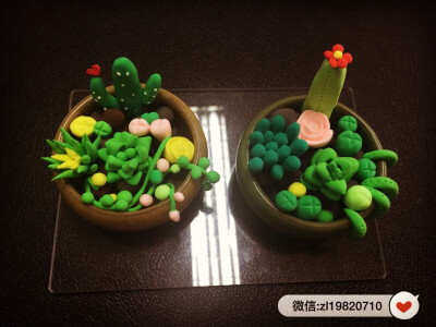 粘土盆栽