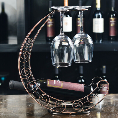 月亮船红酒架欧式红酒架创意葡萄酒架子摆件时尚家居酒具摆件