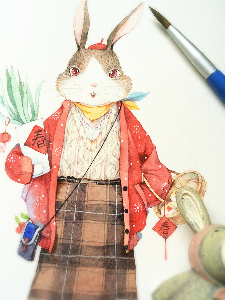 插画、艺术、水彩、场景、壁纸、线条、涂鸦、黑白、手绘、彩铅、治愈、森系、水粉