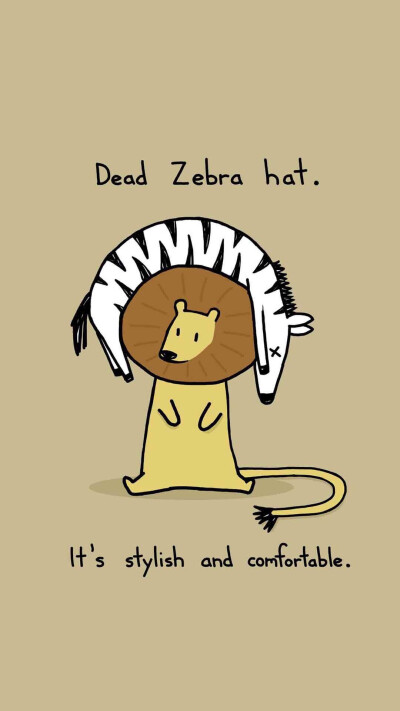 Dead zebra hat