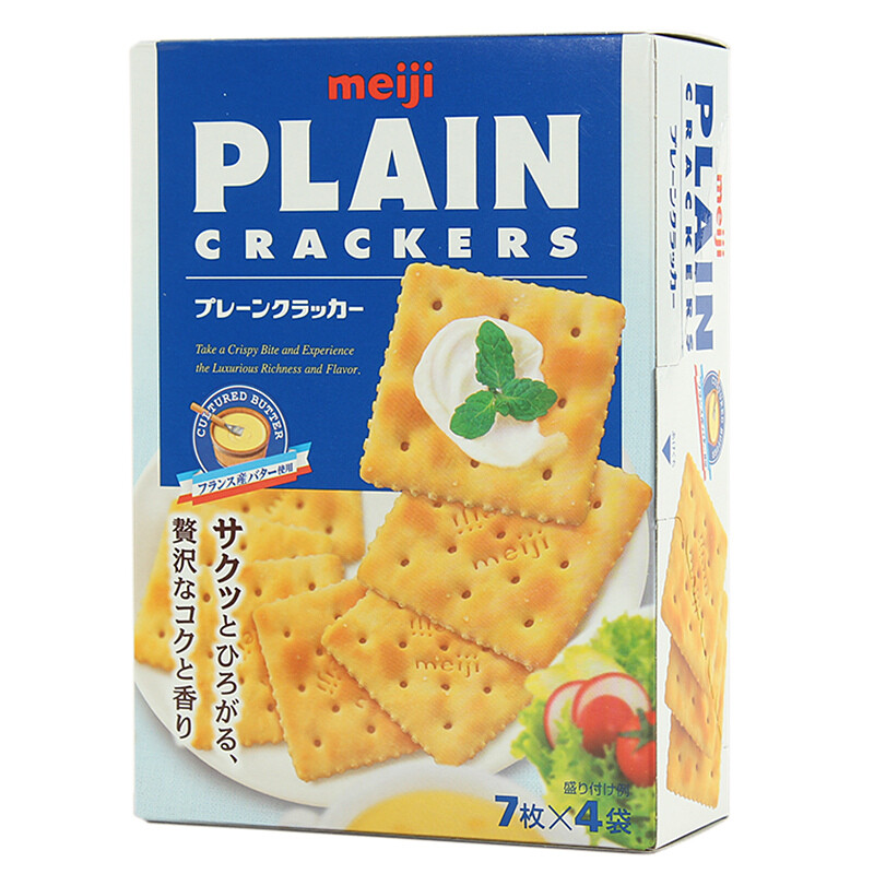 日本 明治苏打饼干 Meiji PLAIN黄油梳打饼干