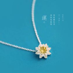 Telling925银饰 清新甜美风可爱莲子造型项链 女款2015春新品包邮