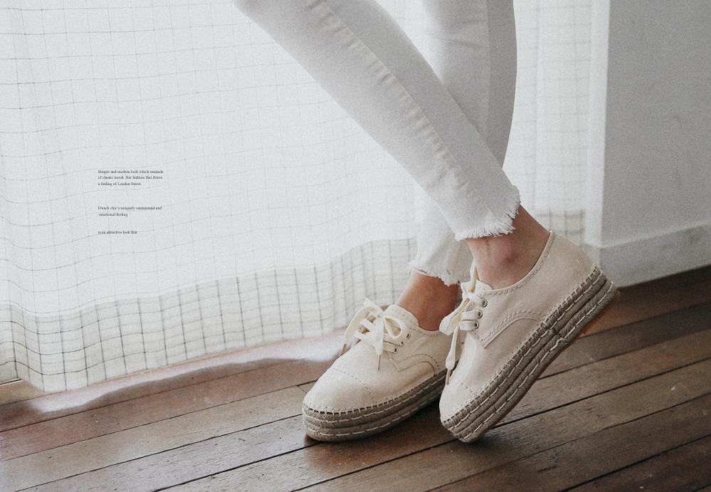 Espadrille platform loafer