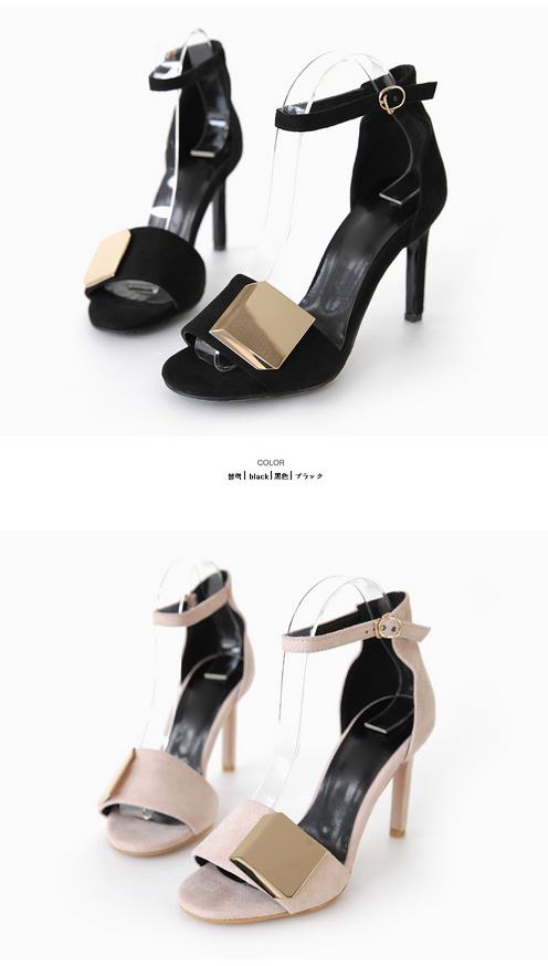 Open toe stiletto sandals