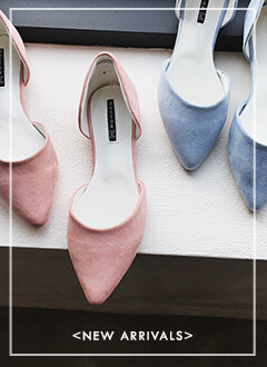 Point toe suede flat shoes