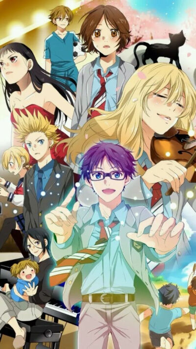 手机动漫二次元精美壁纸/四月是你的谎言，来源：QQ/公众号/动漫二次元