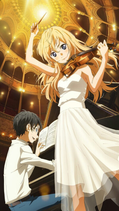 手机动漫二次元精美壁纸/四月是你的谎言，来源:QQ/公众号/动漫二次元