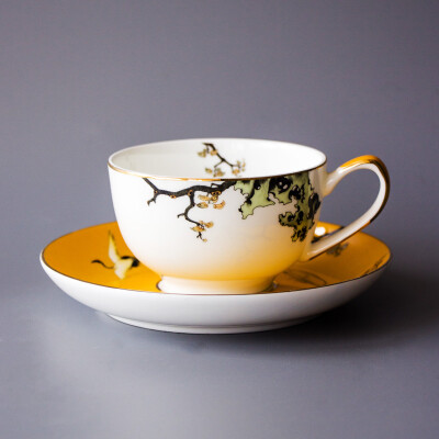阿七|独创中式古典 骨瓷茶杯 陶瓷小茶杯 茶具套装 咖啡杯碟