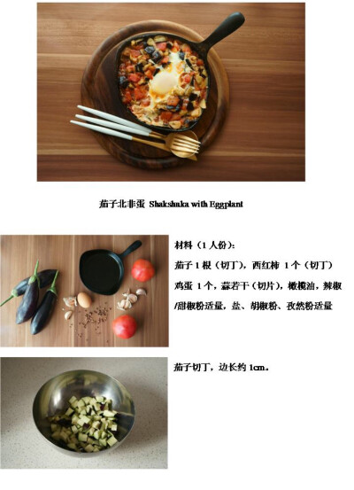 茄子北非蛋～Shakshuka with Eggplant