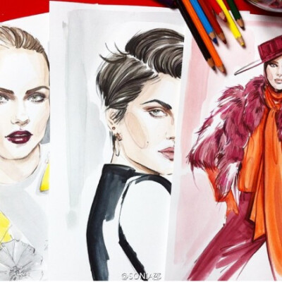 Lena KerRussina Fashion illustrator