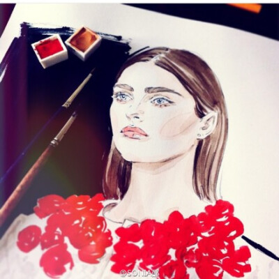 Lena KerRussina Fashion illustrator