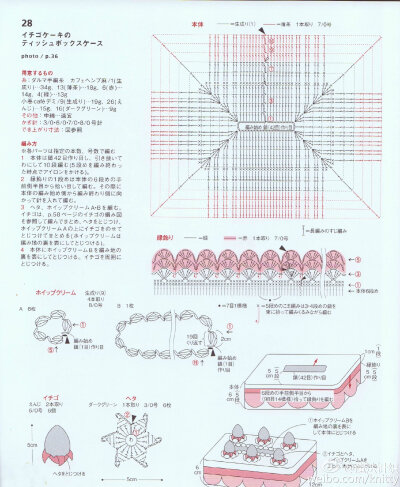 草莓蛋糕纸巾盒
