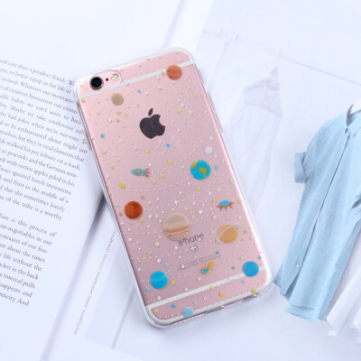 宇宙行星设计iPhone6s plus手机壳4.7寸苹果6s保护壳超薄硅胶软套