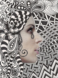 zentangle face