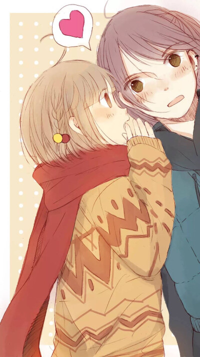 壁纸 恋爱小动作 侵删歉