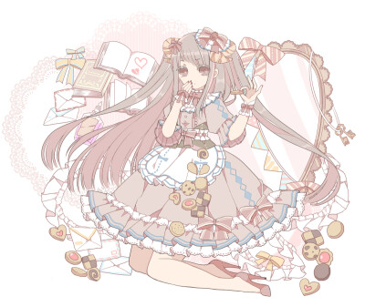 画师なななのか 动漫 插画 人物 萝莉 洋服 洛丽塔 洋装 Lolita 猫娘