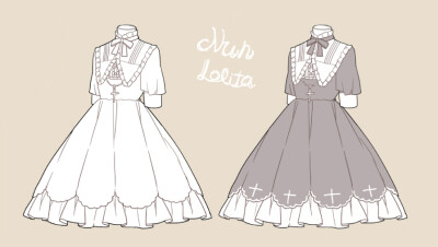 画师なななのか 动漫 插画 人物 萝莉 洋服 洛丽塔 洋装 Lolita