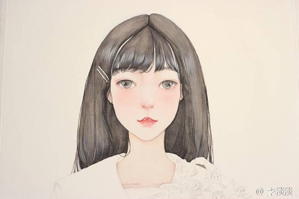 作者：李淡淡
插画，小清新，水彩