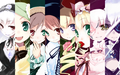 蔷薇少女薔薇少女ローゼンメイデン Rozen Maiden [水銀燈/金糸雀/翠星石 /蒼星石/真紅/雛莓/雪華綺晶/薔薇水晶]